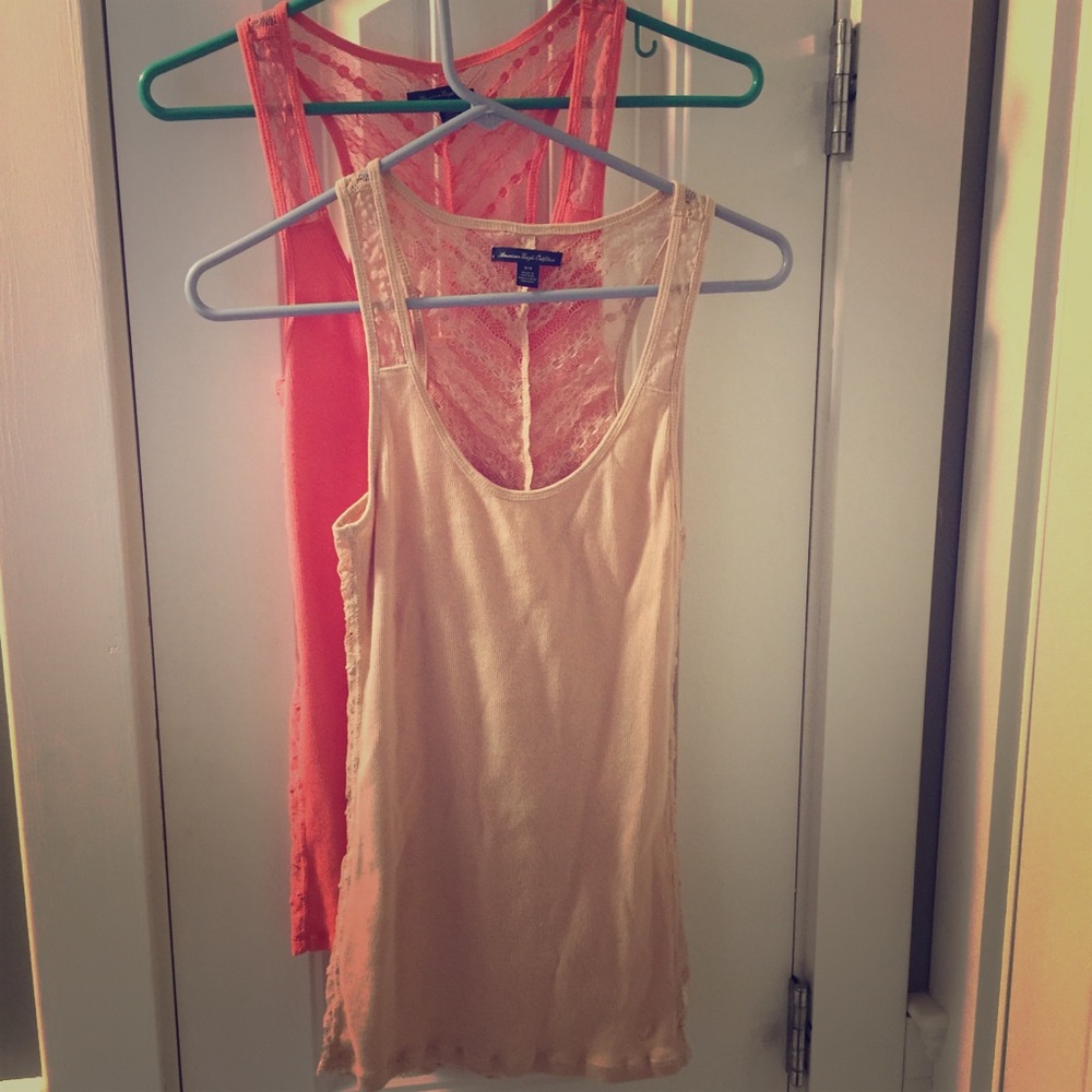 💕Double up🦅American Eagle lace tank 2pk